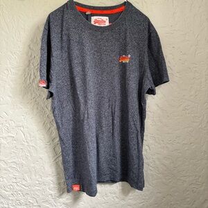 Superdry Men's Blueish Gray T-Shirt | Size 2XL